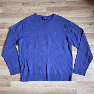 SouthPole Sweater Mens XXL Purple Embroidered Logo Long Sleeve Casual Crew Neck